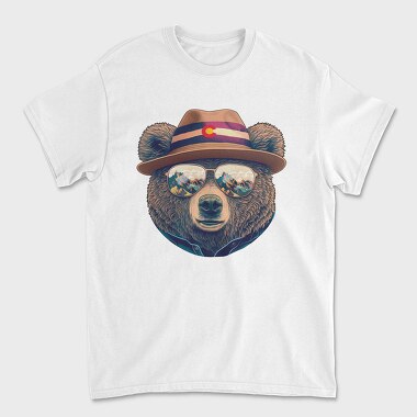 Colorado S Bear Face With Sunglasses, Tricou Barbati (Unisex)