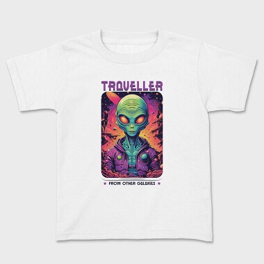 Colorful Alien Traveler Trend, Tricou Copii