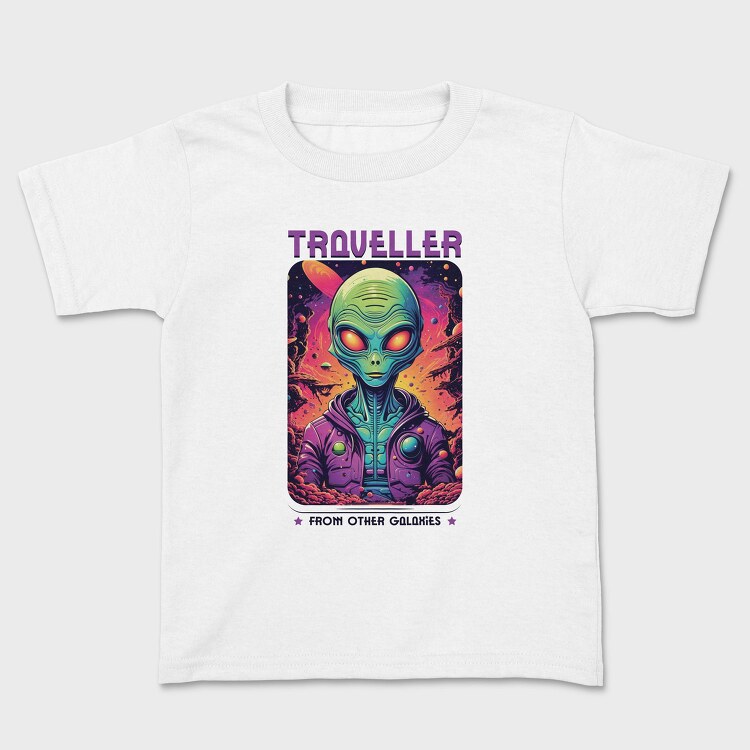 Colorful Alien Traveler Trend, Tricou Copii