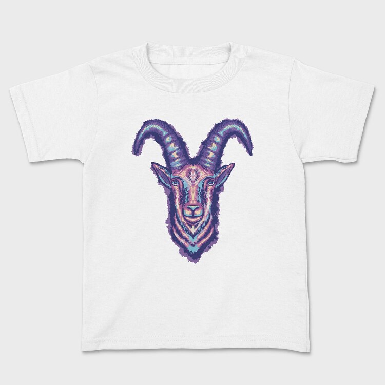 Colorful Goat Head, Tricou Copii