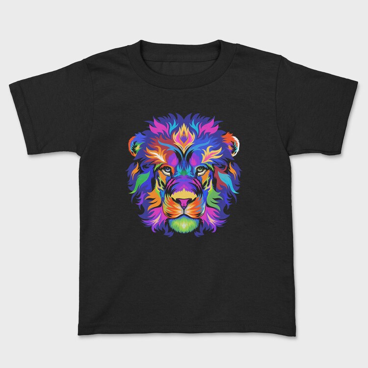 Colorful Lion Head, Tricou Copii