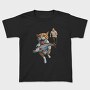 Comical Cat And Fish Escape, Tricou Copii