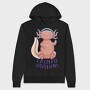 Axolotl With Headphones, Hanorac Oversize Barbati (Unisex)