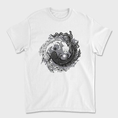 Axolotl Yin Yang Balance, Tricou Barbati (Unisex)
