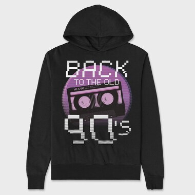 Back To Old 90S, Hanorac Oversize Barbati (Unisex)