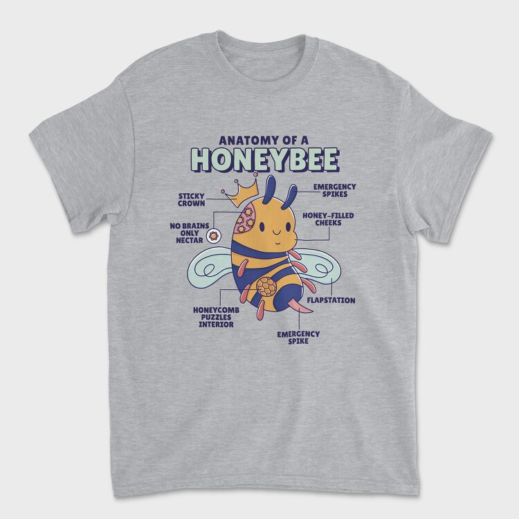Bee Anatomy, Tricou Barbati (Unisex)
