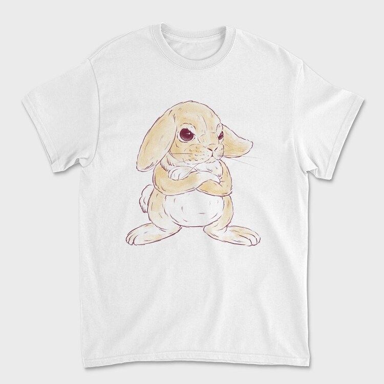 Cute Angry Bunny, Tricou Barbati (Unisex)