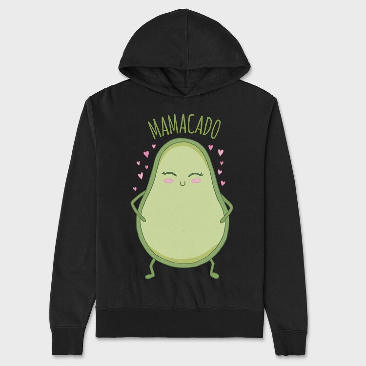 Cute Avocado Mom Mamacado Pt, Hanorac Oversize Barbati (Unisex)
