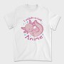 Cute Baby Axolotl Anime I Whatch O Lotl, Tricou Barbati (Unisex)