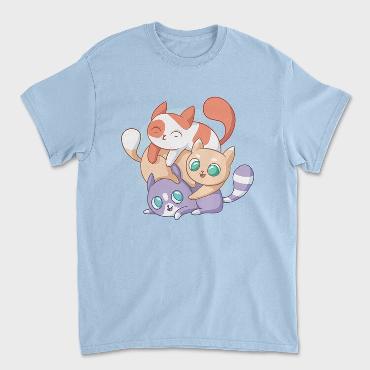 Cute Cats Playing, Tricou Barbati (Unisex)