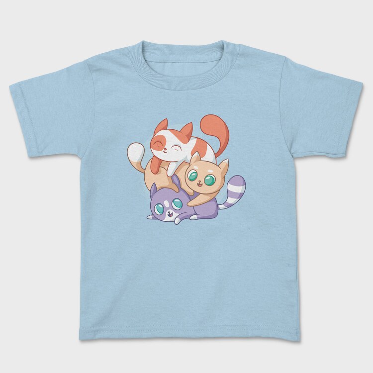 Cute Cats Playing, Tricou Copii