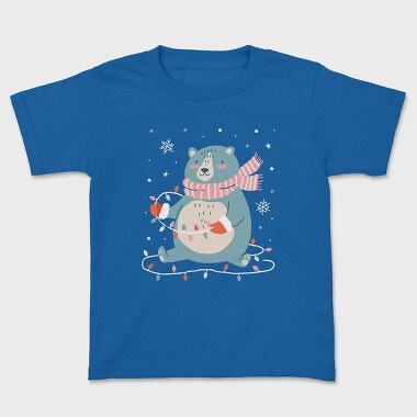Cute Christmas Bear, Tricou Copii