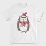 Cute Christmas Hedgehog, Tricou Barbati (Unisex)