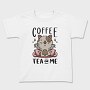 Cute Coffee Tea Cat Bar, Tricou Copii