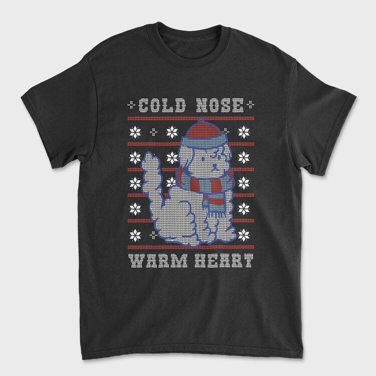 Cute Dog Christmas Ugly Sweater Winter, Tricou Barbati (Unisex)