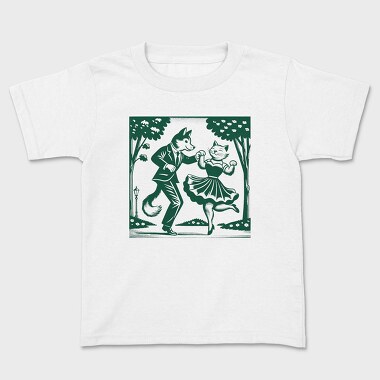 Dancing Foxes Tote, Tricou Copii