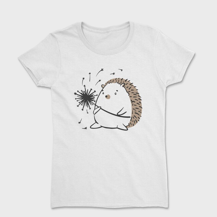 Dandelion And Hedgehog Holding A, Tricou Femei