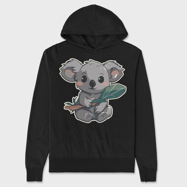 Cute Koala Australian Eucaliptus, Hanorac Oversize Barbati (Unisex)