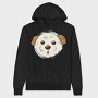 Cute Morkie Dog, Hanorac Oversize Barbati (Unisex)
