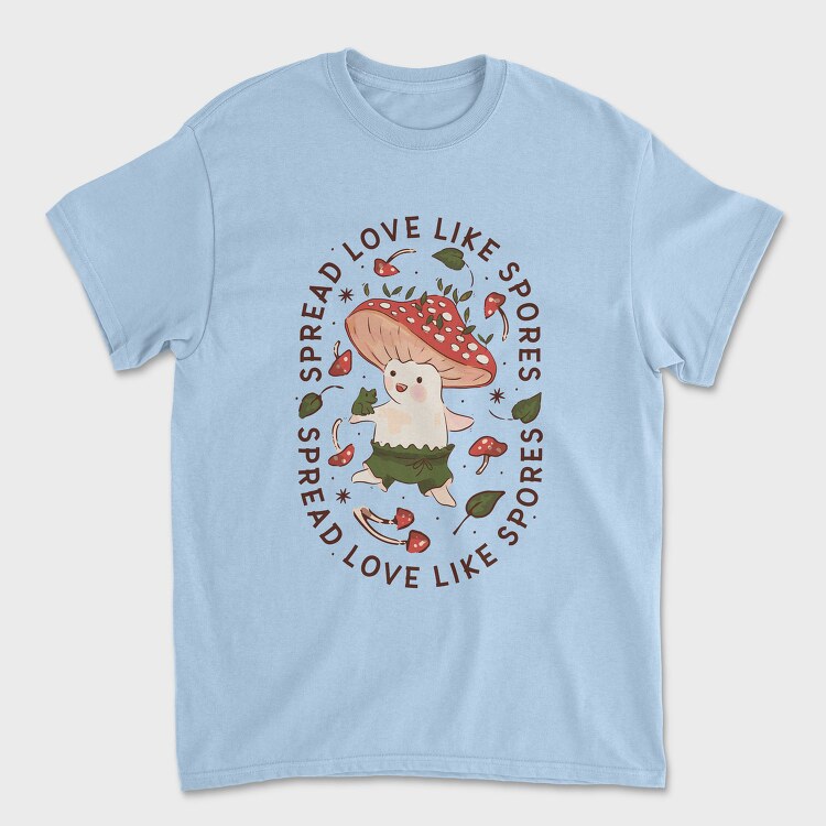 Cute Mushroom Fairy, Tricou Barbati (Unisex)