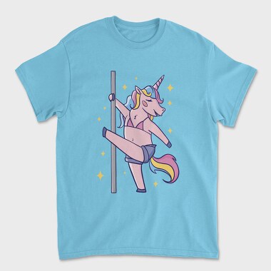 Cute Unicorn Pole Dancing, Tricou Barbati (Unisex)