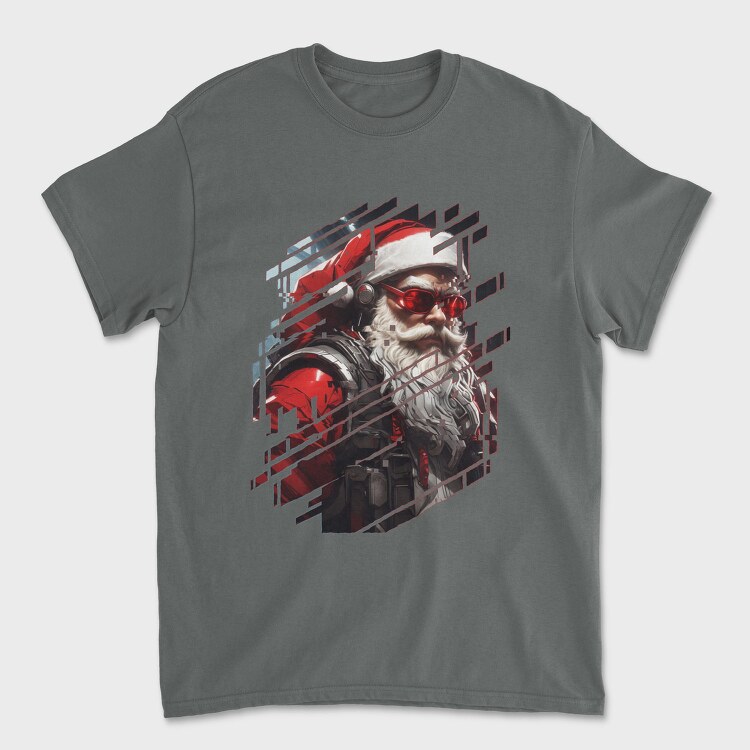 Cyberpunk Santa, Tricou Barbati (Unisex)