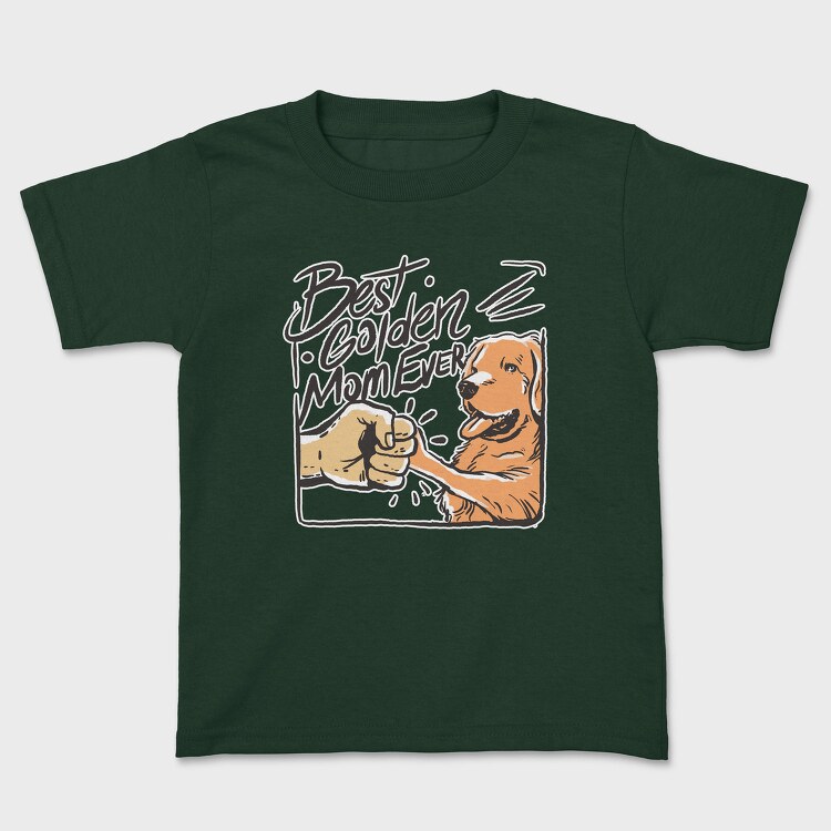 Best Golden Mom Ever Retriever, Tricou Copii