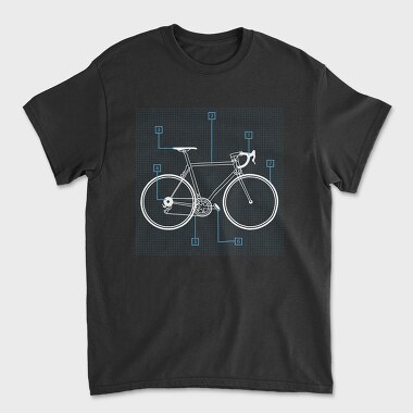 Bicycle Transport Instructions Bike, Tricou Barbati (Unisex)