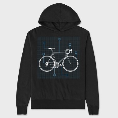 Bicycle Transport Instructions Bike, Hanorac Oversize Barbati (Unisex)