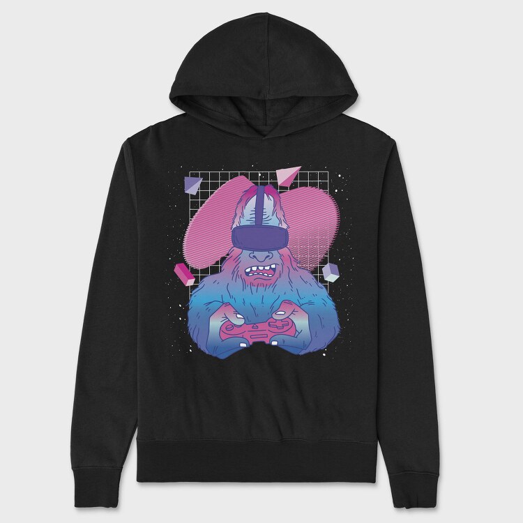 Bigfoot Vaporwave Vr, Hanorac Oversize Barbati (Unisex)