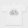 Biker Text Bicycle, Tricou Copii