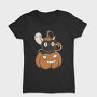 Black Cat Inside Pumpkin, Tricou Femei