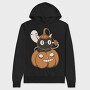 Black Cat Inside Pumpkin, Hanorac Oversize Barbati (Unisex)