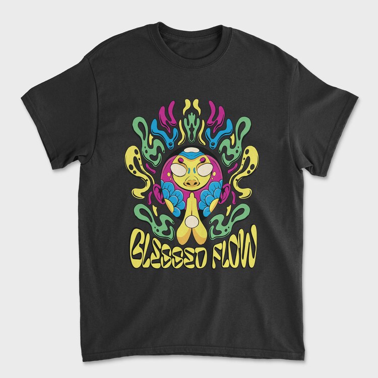 Blessed Flow Psychedelic, Tricou Barbati (Unisex)