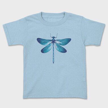 Blue Dragonfly Realistic, Tricou Copii