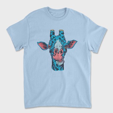 Blue Giraffe Wild, Tricou Barbati (Unisex)