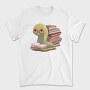 Bookworm With Glasses Worm Reading, Tricou Barbati (Unisex)