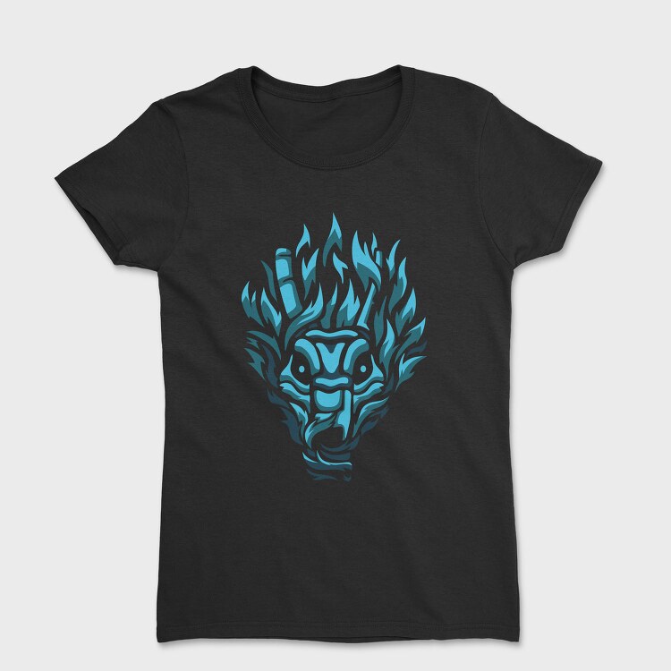 Dark Creature Demon Face Darkness, Tricou Femei