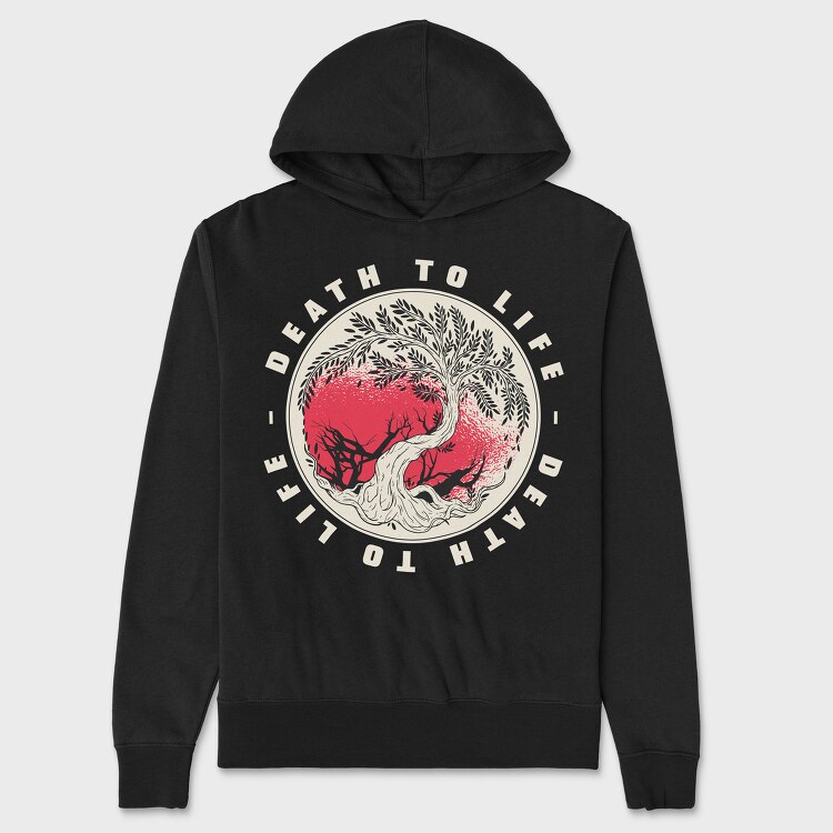 Death To Life, Hanorac Oversize Barbati (Unisex)