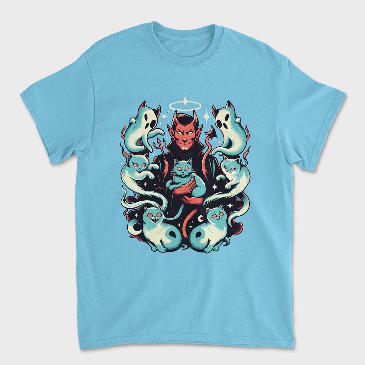 Devil And Ghost Cats, Tricou Barbati (Unisex)