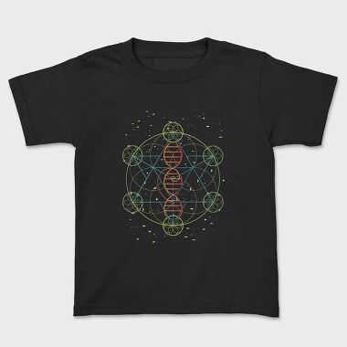 Dna Geometric Flower Of Life, Tricou Copii