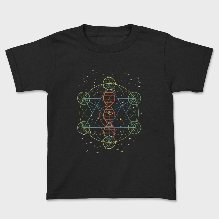Dna Geometric Flower Of Life, Tricou Copii