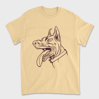 Dobermann Dog, Tricou Barbati (Unisex)