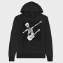 Dabbing Guitarrist Skeleton Dab Skeleton Guitar, Hanorac Oversize Barbati (Unisex)