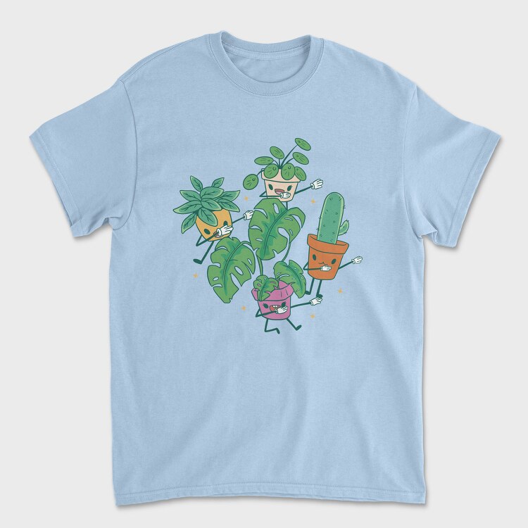 Dabbing Plants Cute, Tricou Barbati (Unisex)