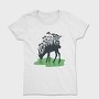 Forest Deer Silhouette, Tricou Femei