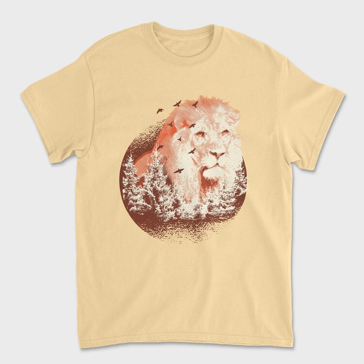 Forest Lion, Tricou Barbati (Unisex)