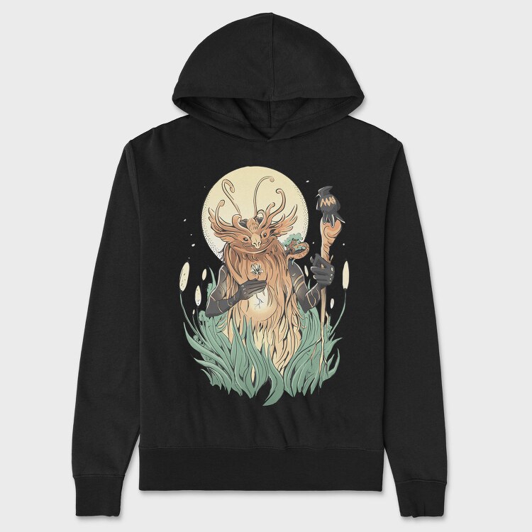 Forest Magic Creature Cottagecore, Hanorac Oversize Barbati (Unisex)