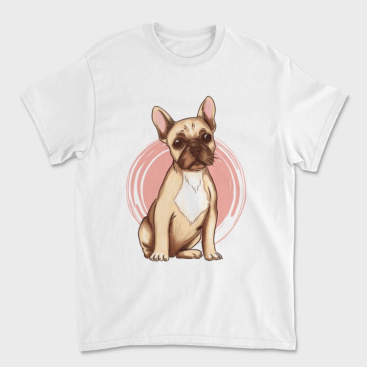 French Bulldog (2), Tricou Barbati (Unisex)