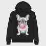 French Bulldog Bubblegum, Hanorac Oversize Barbati (Unisex)